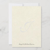 Dubbelzijdig ivoren fotoweddenschap Hartelijk dank Bedankkaart (Achterkant)