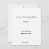 Dubbelzijdig kaartendrukwerk 10,8x14 cm RSVP kaartje (Voorkant)