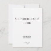 Dubbelzijdig kaartendrukwerk 10,8x14 cm RSVP kaartje (Achterkant)