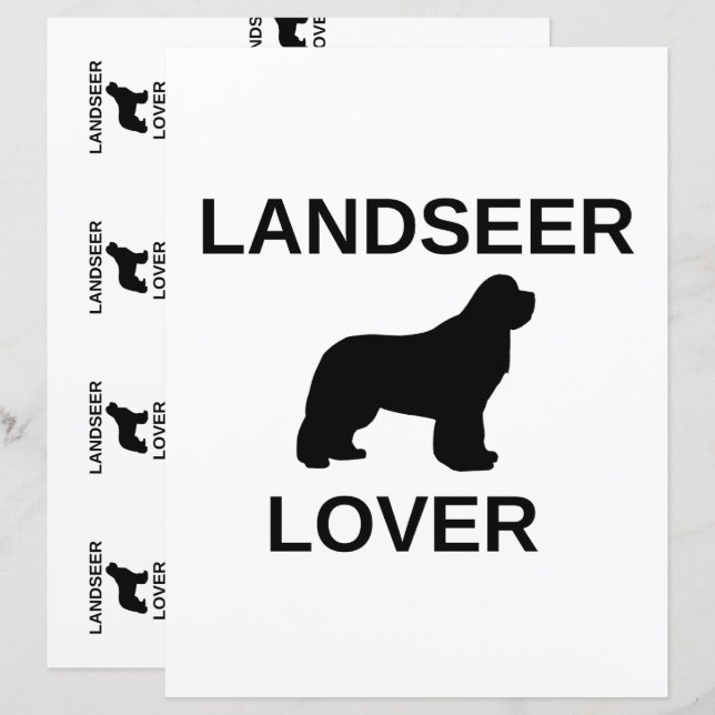 dubbelzijdig landseer liefhebber scrapboek (Voorkant / Achterkant)