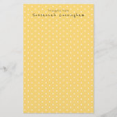 Dubbelzijdig leuk polka dot patroon aangepaste naa briefpapier (Voorkant)