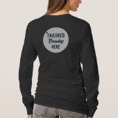 Dubbelzijdig Logo Dames Personeel T-shirt (Achterkant)