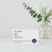 Dubbelzijdig Masonisch visitekaartje (Staand voorkant)