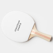 Dubbelzijdig Modern Eenvoudig Ontwerp Namen Wit Tafeltennisbatje (Zijkant)