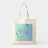 Dubbelzijdig modern kunstontwerp toe tote bag (Achterkant)