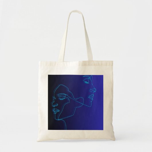 Dubbelzijdig modern kunstontwerp toe tote bag (Voorkant)