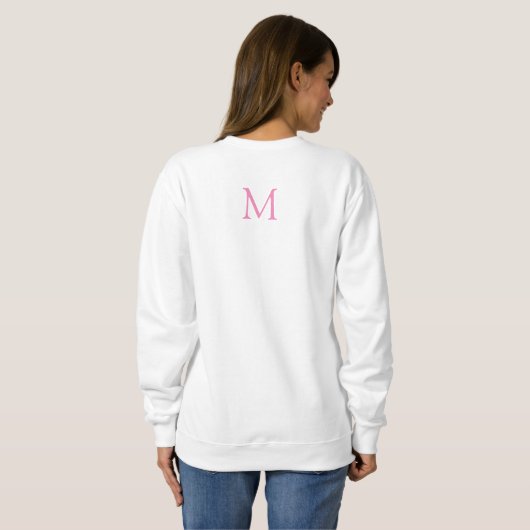 Dubbelzijdig monogram kleding voor dames trui (Achterkant volledig)