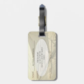 Dubbelzijdig muziekstuk voor autische rails bagagelabel (Achterkant verticaal)