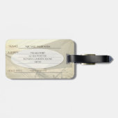 Dubbelzijdig muziekstuk voor autische rails bagagelabel (Achterkant horizontaal)