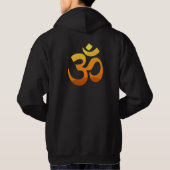 Dubbelzijdig om Mantra Symbol Yoga-Mannen Hoodie (Achterkant)