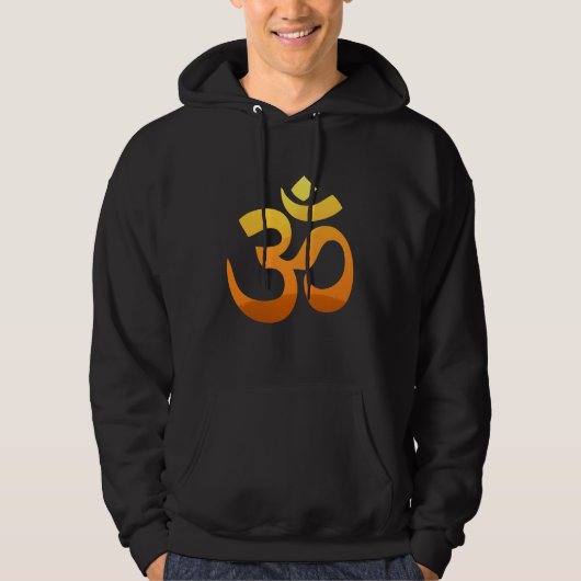 Dubbelzijdig om Mantra Symbol Yoga-Mannen Hoodie (Voorkant)