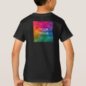 Dubbelzijdig ontwerp: Afbeelding zwarte Sjabloon b T-shirt (Achterkant)