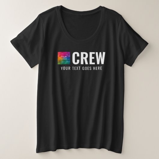 Dubbelzijdig ontwerp Business Logo Womens Crew Grote Maat T-shirt (Design voorkant)