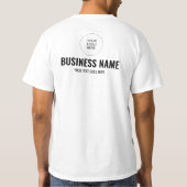 Dubbelzijdig ontwerp Print Company Logo Personeel  T-shirt (Achterkant)