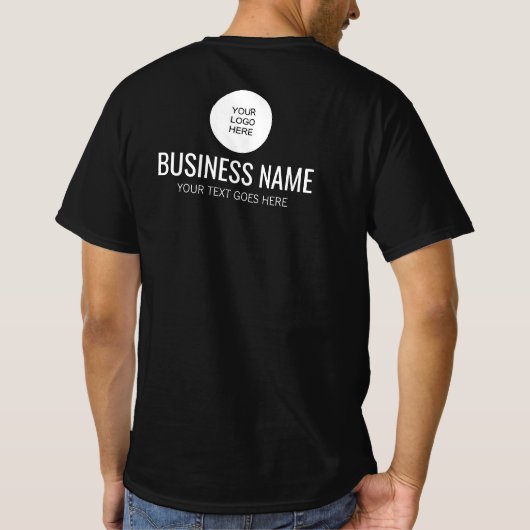Dubbelzijdig ontwerp Print Logo Personeelslid Mann T-shirt (Achterkant)