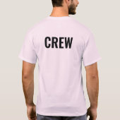 Dubbelzijdig ontwerppersoneel Mannen Bleek roze T-shirt (Achterkant)