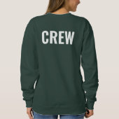 Dubbelzijdig ontwerpteam Voeg Logo tekstemens toe Trui (Achterkant)