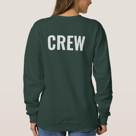 Dubbelzijdig ontwerpteam Voeg Logo tekstemens toe Trui (Achterkant)