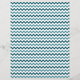 Dubbelzijdig papier met blauw en gele Chevron