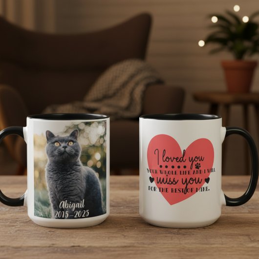 Dubbelzijdig Pet Memorial Foto Koffie Mok