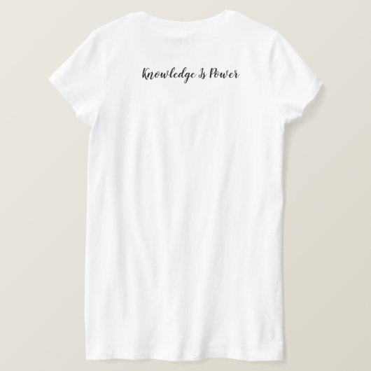 Dubbelzijdig, PG V hals T, meerdere kleuren T-shirt (Design achterkant)