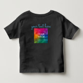 Dubbelzijdig printen Voeg uw tekst foto toe Zwart  Kinder Shirts (Achterkant)