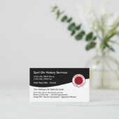 Dubbelzijdig publiek visitekaartje (Staand voorkant)