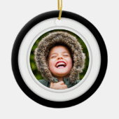 Dubbelzijdig rondje met keramische sierfoto's keramisch ornament (Voorkant)