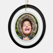 Dubbelzijdig rondje met keramische sierfoto's keramisch ornament (Links)