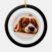 Dubbelzijdig rondje met keramische sierfoto's keramisch ornament (Achterkant)