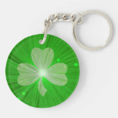 Dubbelzijdig shamrock sleutelhanger (Achterkant)