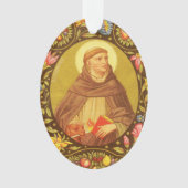 Dubbelzijdig sint-Dominic de Guzman (PM 02) Acryl Ornament (voorkant)