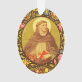 Dubbelzijdig sint-Dominic de Guzman (PM 02) Acryl Ornament (achterkant)