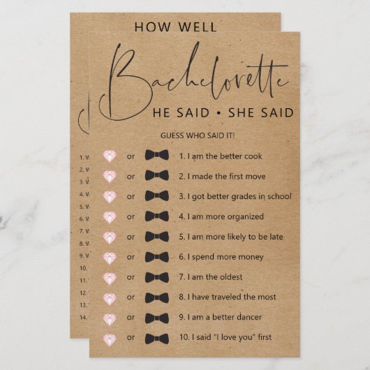 Dubbelzijdig spelspel (Voorkant / Achterkant)