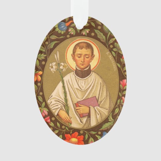 Dubbelzijdig St. Aloysius Gonzaga (PM 01) Acryl Ornament (voorkant)