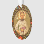 Dubbelzijdig St. Aloysius Gonzaga (PM 01) Acryl Ornament (voorkant)