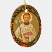 Dubbelzijdig St. Aloysius Gonzaga (PM 101) Keramisch Ornament (Achterkant)