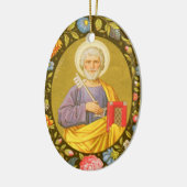 Dubbelzijdig St. Peter de Apostle (PM 07) Keramisch Ornament (Links)