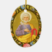 Dubbelzijdig St. Peter de Apostle (PM 07) Keramisch Ornament (Voorkant)