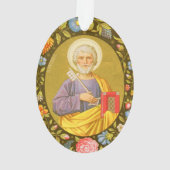 Dubbelzijdig St. Peter (PM 07) Acryl Ornament (achterkant)