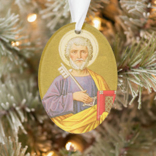 Dubbelzijdig St. Peter (PM 07) Acryl Ornament