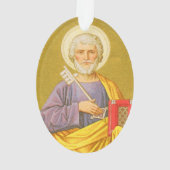 Dubbelzijdig St. Peter (PM 07) Acryl Ornament (achterkant)