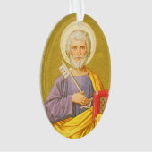 Dubbelzijdig St. Peter (PM 07) Acryl Ornament (voorkant)