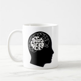Dubbelzijdig "Stay Weird" Concept Brain Swirl Koff Koffiemok