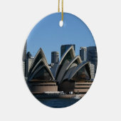 Dubbelzijdig Sydney-siermiddel Keramisch Ornament (Rechts)