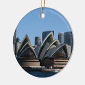 Dubbelzijdig Sydney-siermiddel Keramisch Ornament (Links)