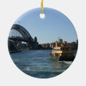 Dubbelzijdig Sydney-siermiddel Keramisch Ornament (Achterkant)