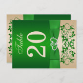 Dubbelzijdig tabelnummer briefkaart (Voorkant / Achterkant)