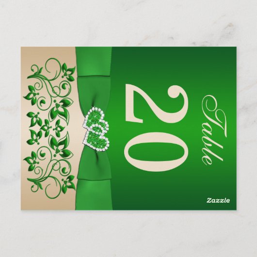 Dubbelzijdig tabelnummer briefkaart (Achterkant)