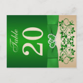 Dubbelzijdig tabelnummer briefkaart (Voorkant)